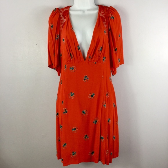 Free People Mockingbird Mini Dress Size 6 - Picture 4 of 9